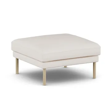 Linnevik fodskammel - Caleido Beige 9600-hvidolieret eg, uden skørt - 1898