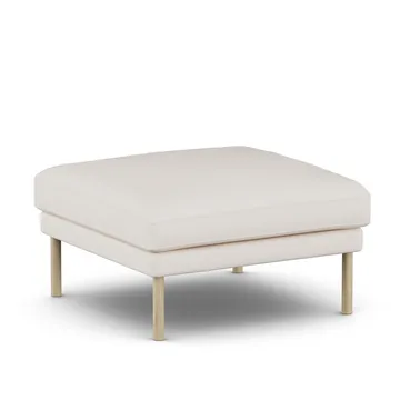Linnevik fodskammel - Caleido Beige 9600-hvidolieret eg - 1898