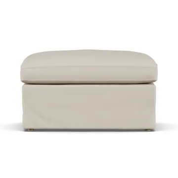 Linnevik fodskammel - Jump Beige 1956-hvidolieret eg, med skørt - 1898