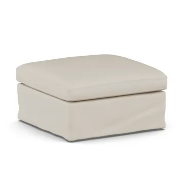 Linnevik fodskammel - Jump Beige 1956-hvidolieret eg, med skørt - 1898
