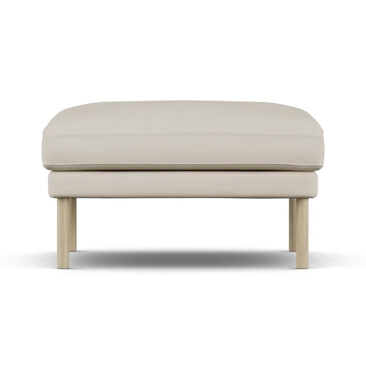 Linnevik fodskammel - Jump Beige 1956-hvidolieret eg - 1898