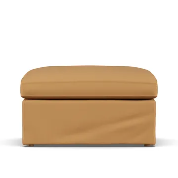 Linnevik fodskammel - Jump Honey 1959-hvidolieret eg, med skørt - 1898