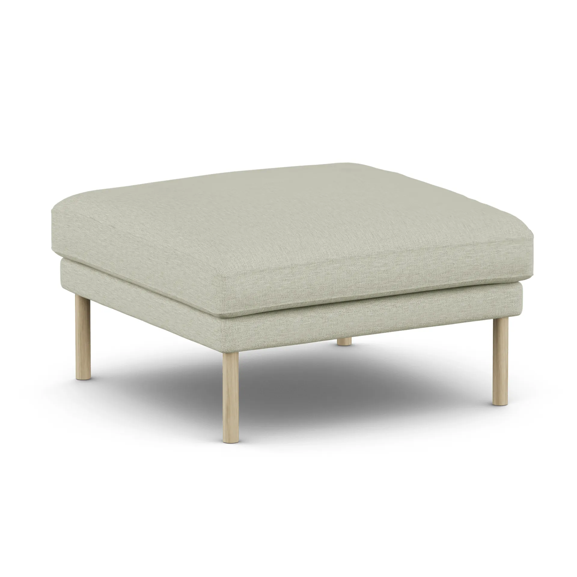 Linnevik fodskammel, Luiza Beige 3981-hvidolieret eg, uden skørt 1898