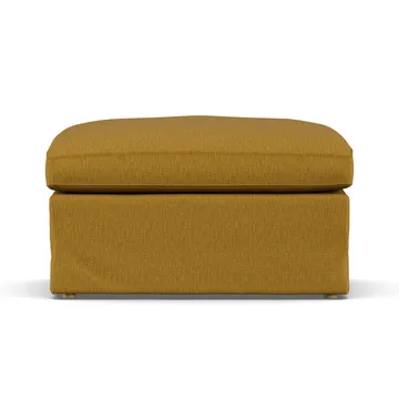 Linnevik fodskammel - Luiza Mustard 3972-hvidolieret eg, med skørt - 1898