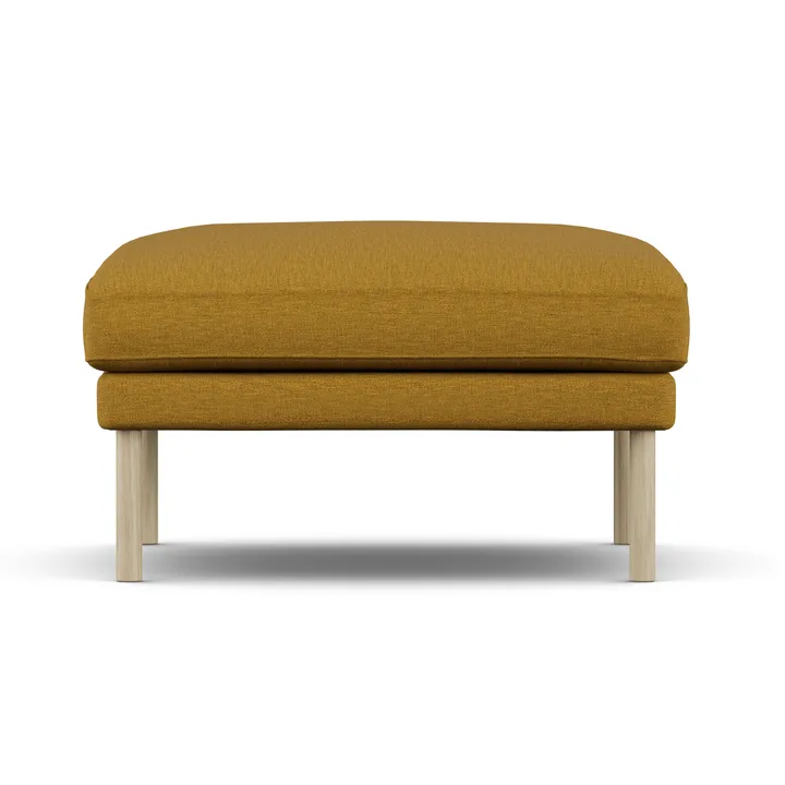 Linnevik fodskammel - Luiza Mustard 3972-hvidolieret eg - 1898