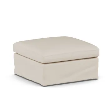 Linnevik fodskammel - Same Beige 6670-hvidolieret eg, med skørt - 1898