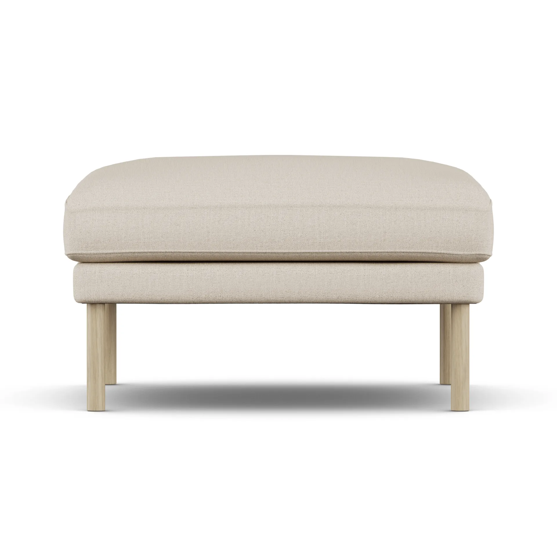 Linnevik fodskammel, Same Beige 6670-hvidolieret eg, uden skørt 1898