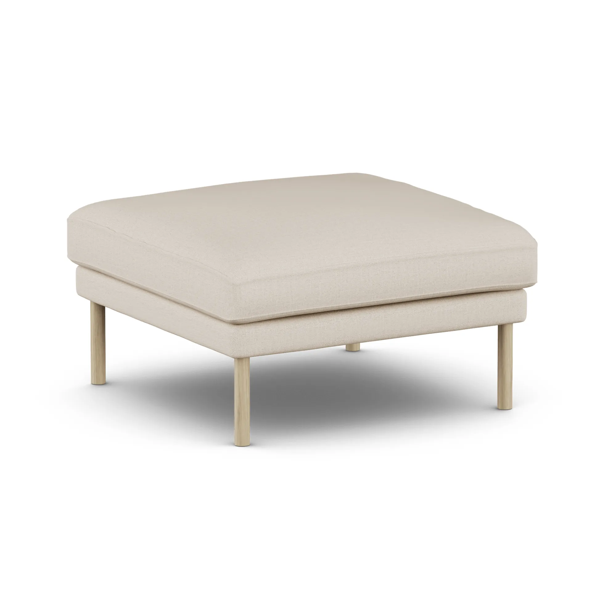 Linnevik fodskammel, Same Beige 6670-hvidolieret eg, uden skørt 1898