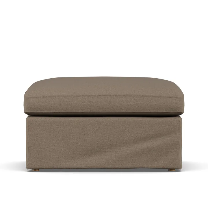 Linnevik fodskammel - Same Mole 6674-hvidolieret eg, med skørt - 1898