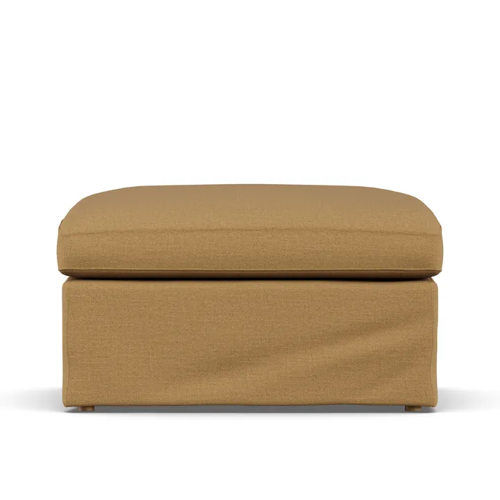 Linnevik fodskammel - Same Ochre 6676-hvidolieret eg, med skørt - 1898