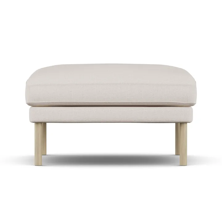 Linnevik fodskammel - Same Off White 6671-hvidolieret eg - 1898