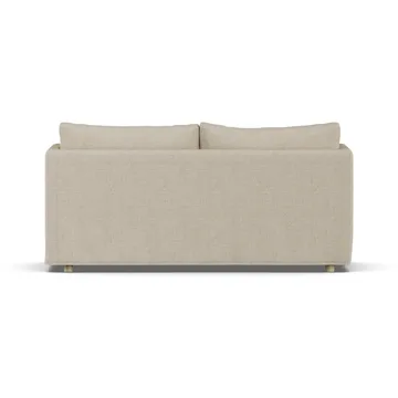 Linnevik sofa - Bern beige 0341-hvidolieret eg, 2-pers., med skørt - 1898