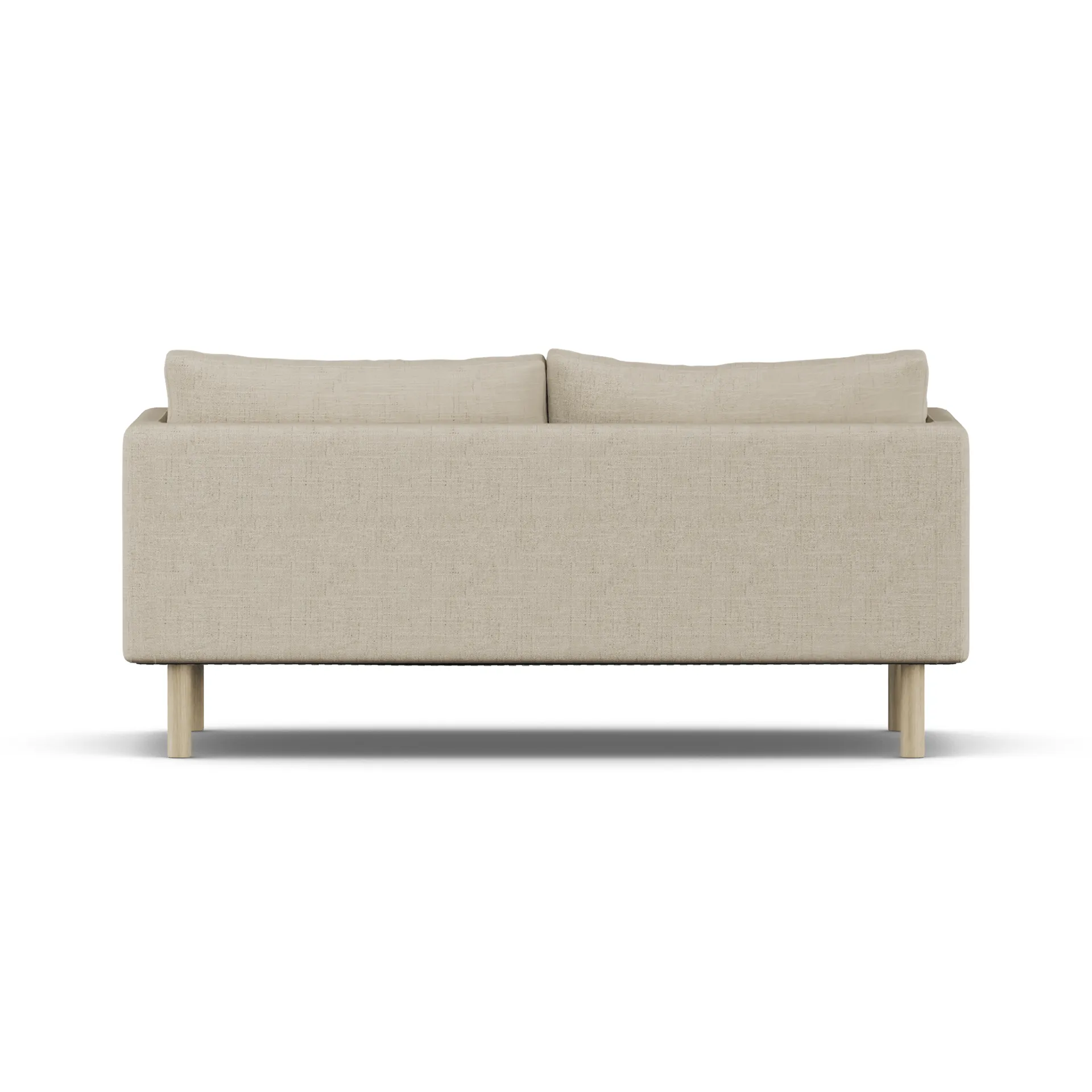 Linnevik sofa, Bern Beige 0341-hvidolieret eg, 2-pers., uden skørt 1898