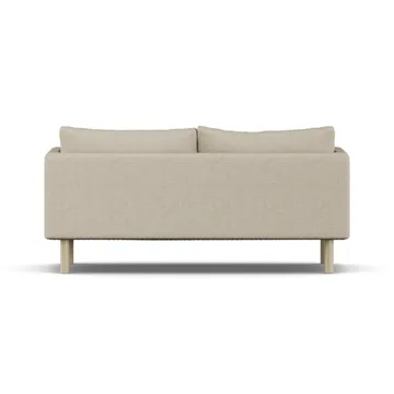 Linnevik sofa - Bern Beige 0341-hvidolieret eg, 2-pers., uden skørt - 1898
