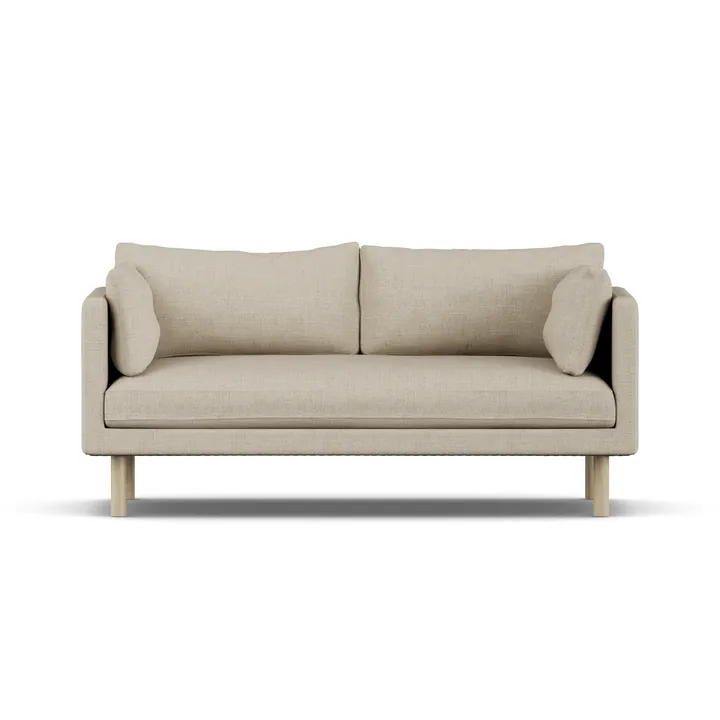 Linnevik sofa - Bern Beige 0341-hvidolieret eg, 2-pers. - 1898