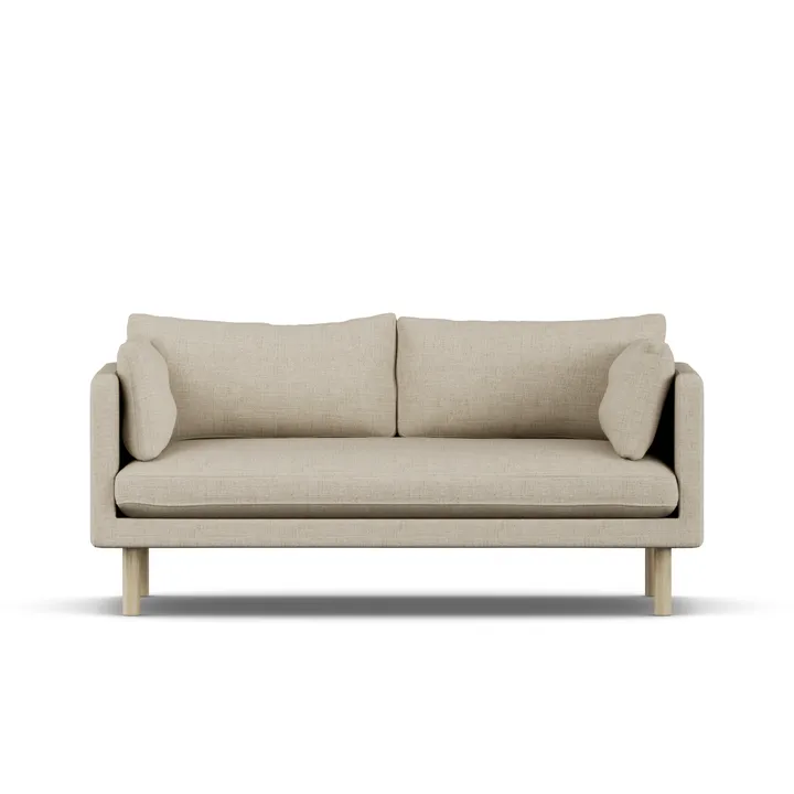 Linnevik sofa - Bern Beige 0341-hvidolieret eg, 2-pers. - 1898