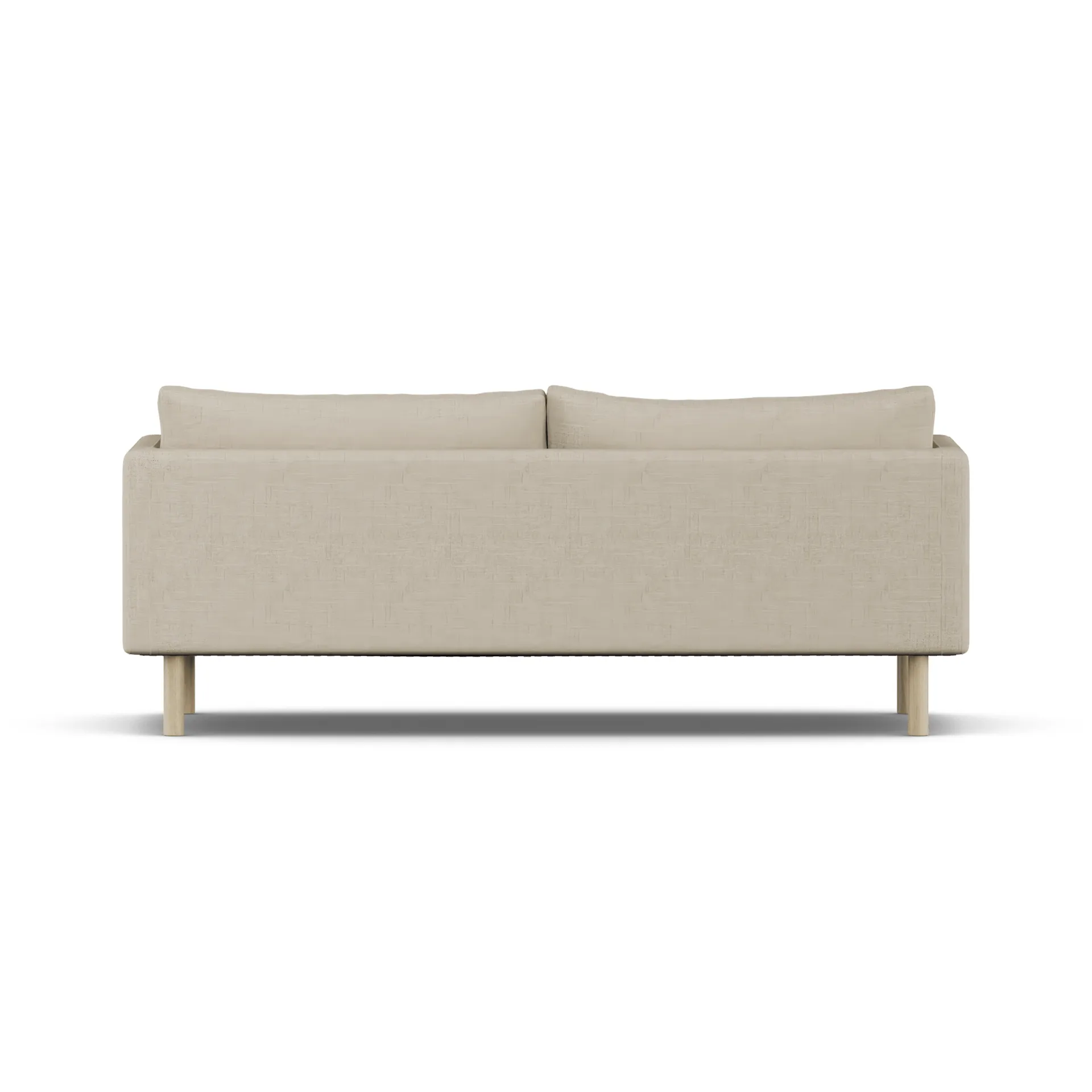 Linnevik sofa, Bern Beige 0341-hvidolieret eg, 3-pers., uden skørt 1898