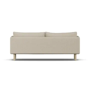 Linnevik sofa - Bern Beige 0341-hvidolieret eg, 3-pers., uden skørt - 1898