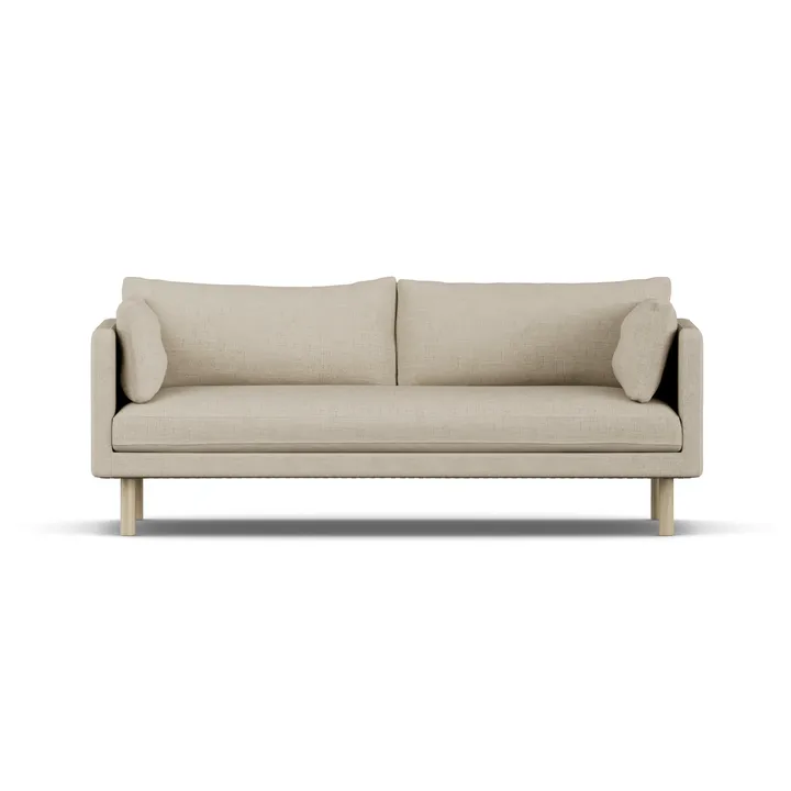 Linnevik sofa - Bern Beige 0341-hvidolieret eg, 3-pers. - 1898