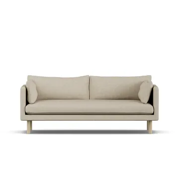 Linnevik sofa - Bern Beige 0341-hvidolieret eg, 3-pers. - 1898