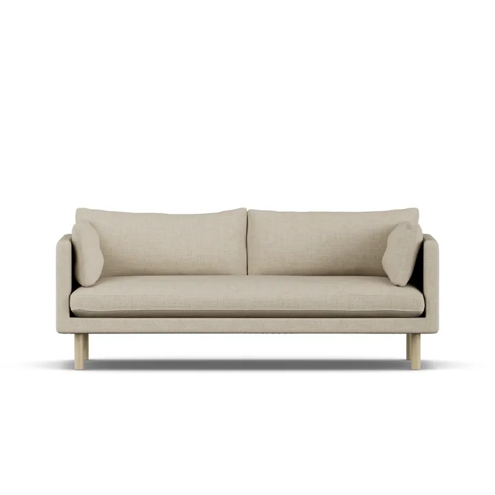 Linnevik sofa - Bern Beige 0341-hvidolieret eg, 3-pers. - 1898