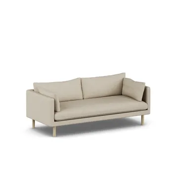 Linnevik sofa - Bern Beige 0341-hvidolieret eg, 3-pers. - 1898