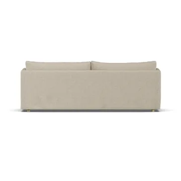 Linnevik sofa - Bern beige 0341-hvidolieret eg, 4-pers., med skørt - 1898