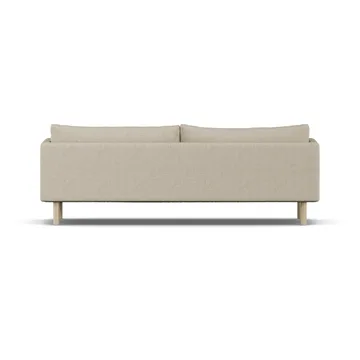 Linnevik sofa - Bern Beige 0341-hvidolieret eg, 4-pers., uden skørt - 1898