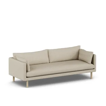 Linnevik sofa - Bern Beige 0341-hvidolieret eg, 4-pers. - 1898