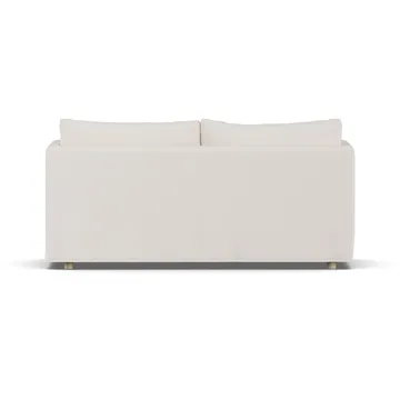 Linnevik sofa - Caleido Beige 9600-hvidolieret eg, 2-pers., med skørt - 1898