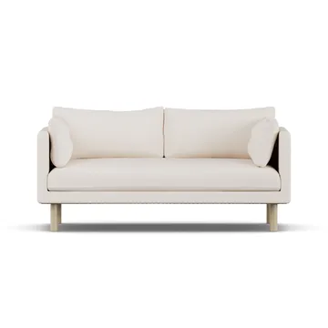Linnevik sofa - Caleido Beige 9600-hvidolieret eg, 2-pers., uden skørt - 1898
