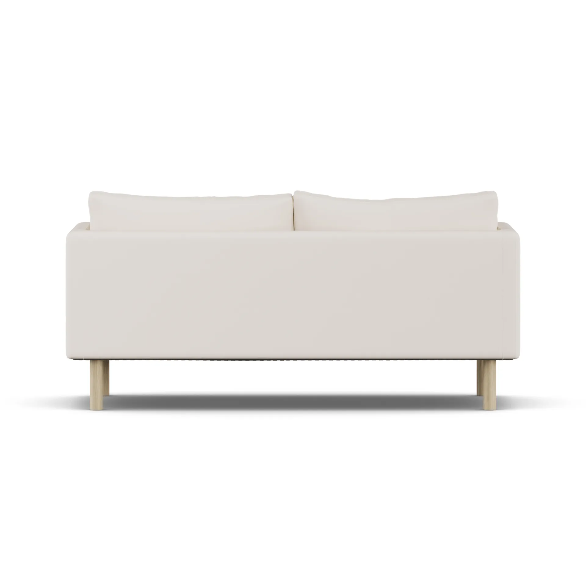 Linnevik sofa, Caleido Beige 9600-hvidolieret eg, 2-pers., uden skørt 1898