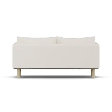 Linnevik sofa - Caleido Beige 9600-hvidolieret eg, 2-pers., uden skørt - 1898