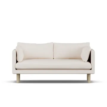 Linnevik sofa - Caleido Beige 9600-hvidolieret eg, 2-pers. - 1898