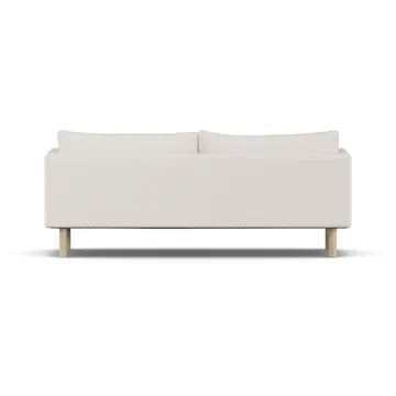 Linnevik sofa - Caleido Beige 9600-hvidolieret eg, 3-pers., uden skørt - 1898