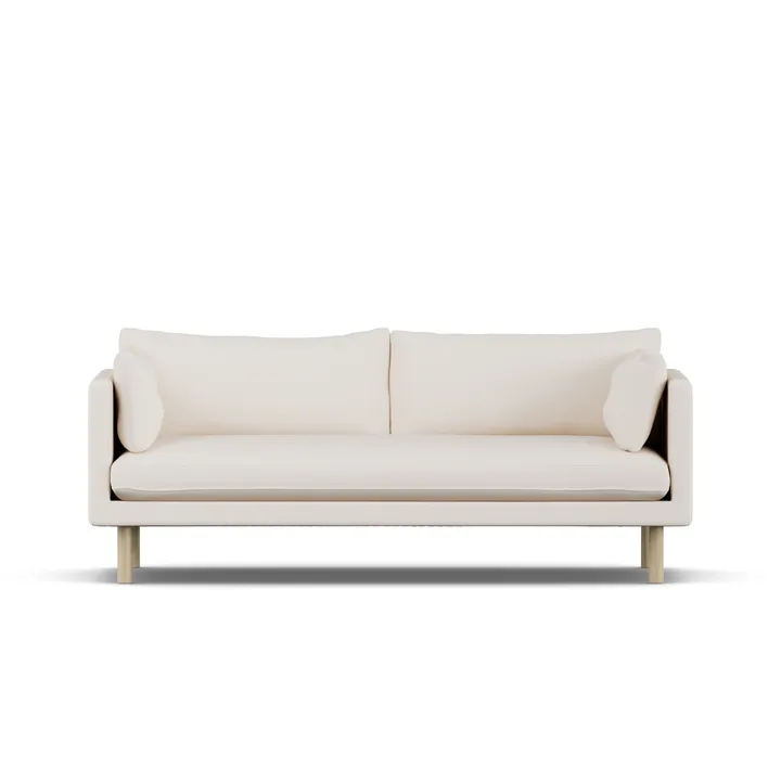 Linnevik sofa - Caleido Beige 9600-hvidolieret eg, 3-pers. - 1898