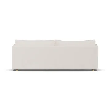 Linnevik sofa - Caleido beige 9600-hvidolieret eg, 4-pers., med skørt - 1898