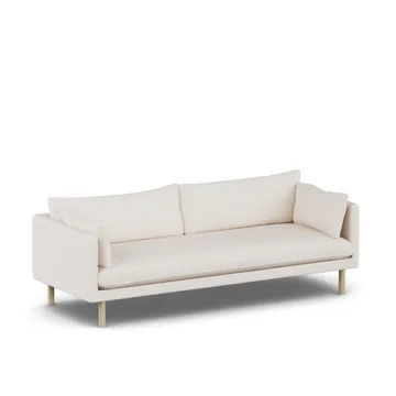 Linnevik sofa - Caleido Beige 9600-hvidolieret eg, 4-pers. - 1898