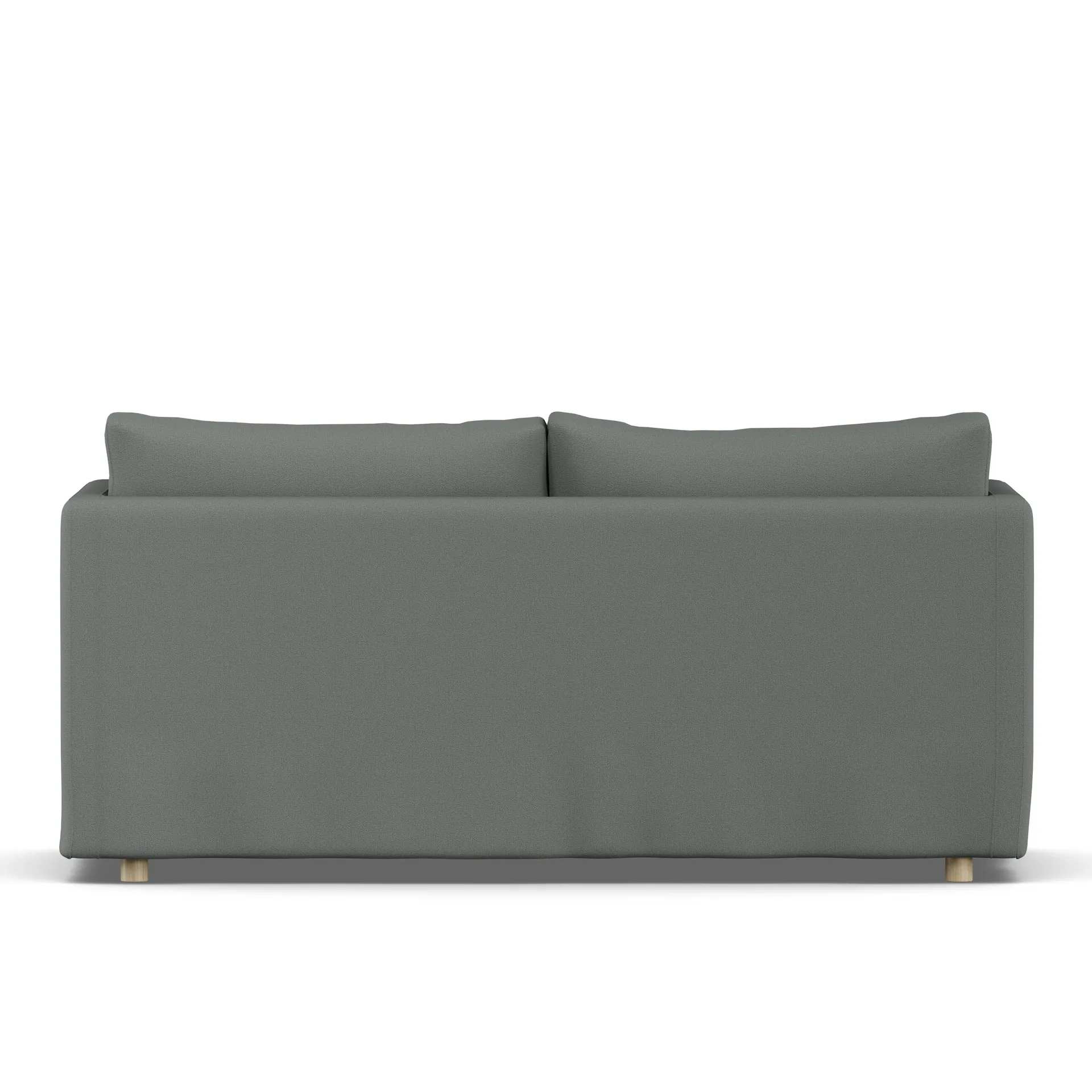 Linnevik sofa, Caleido Grey 1240-hvidolieret eg, 2-pers., med skørt 1898