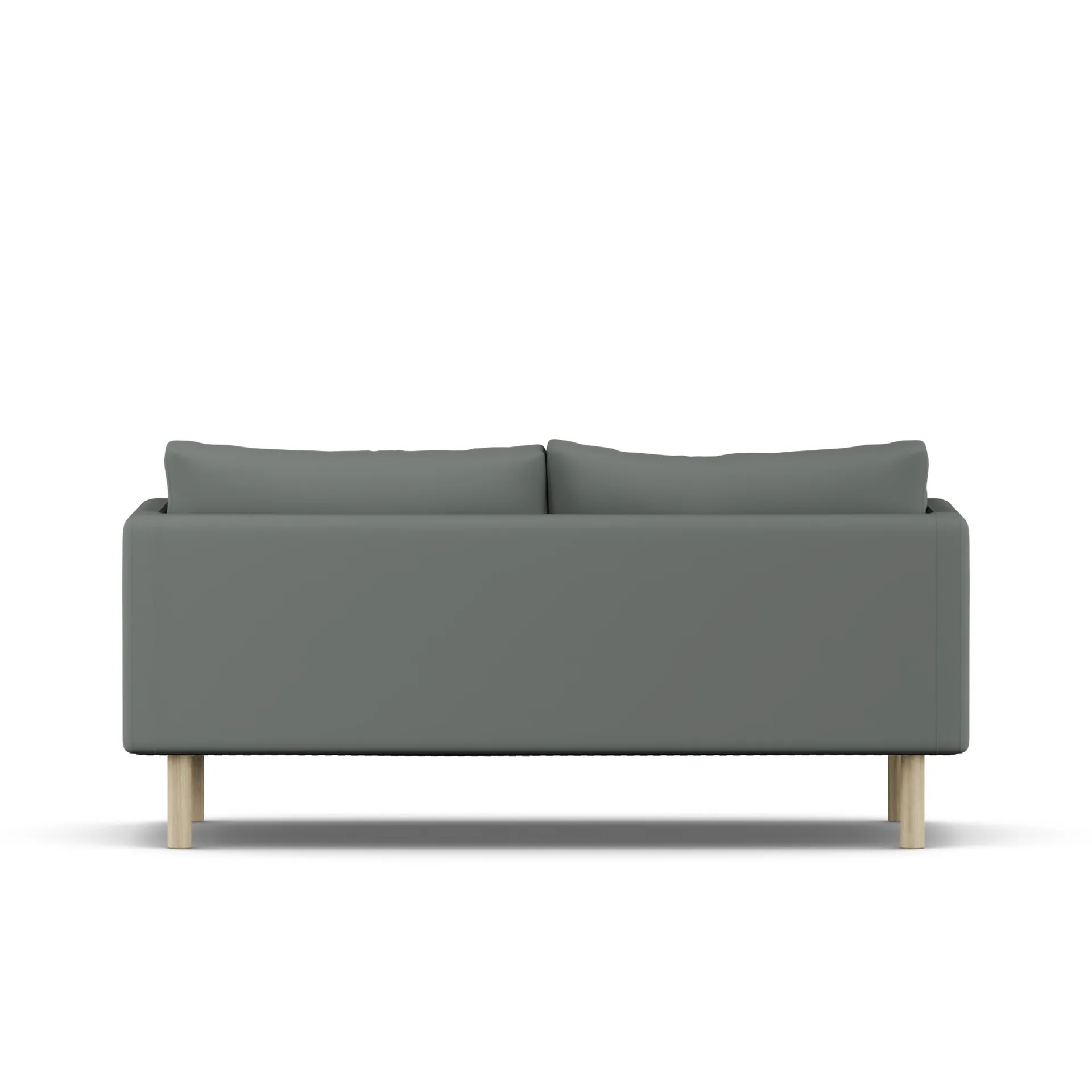 Linnevik sofa, Caleido Grey 1240-hvidolieret eg, 2-pers., uden skørt 1898