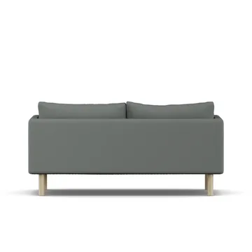 Linnevik sofa - Caleido Grey 1240-hvidolieret eg, 2-pers., uden skørt - 1898