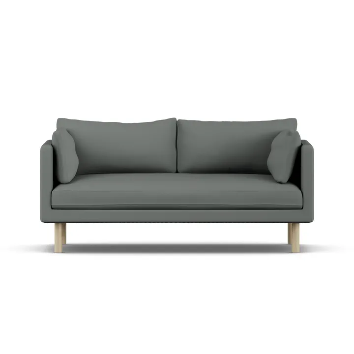 Linnevik sofa - Caleido Grey 1240-hvidolieret eg, 2-pers. - 1898