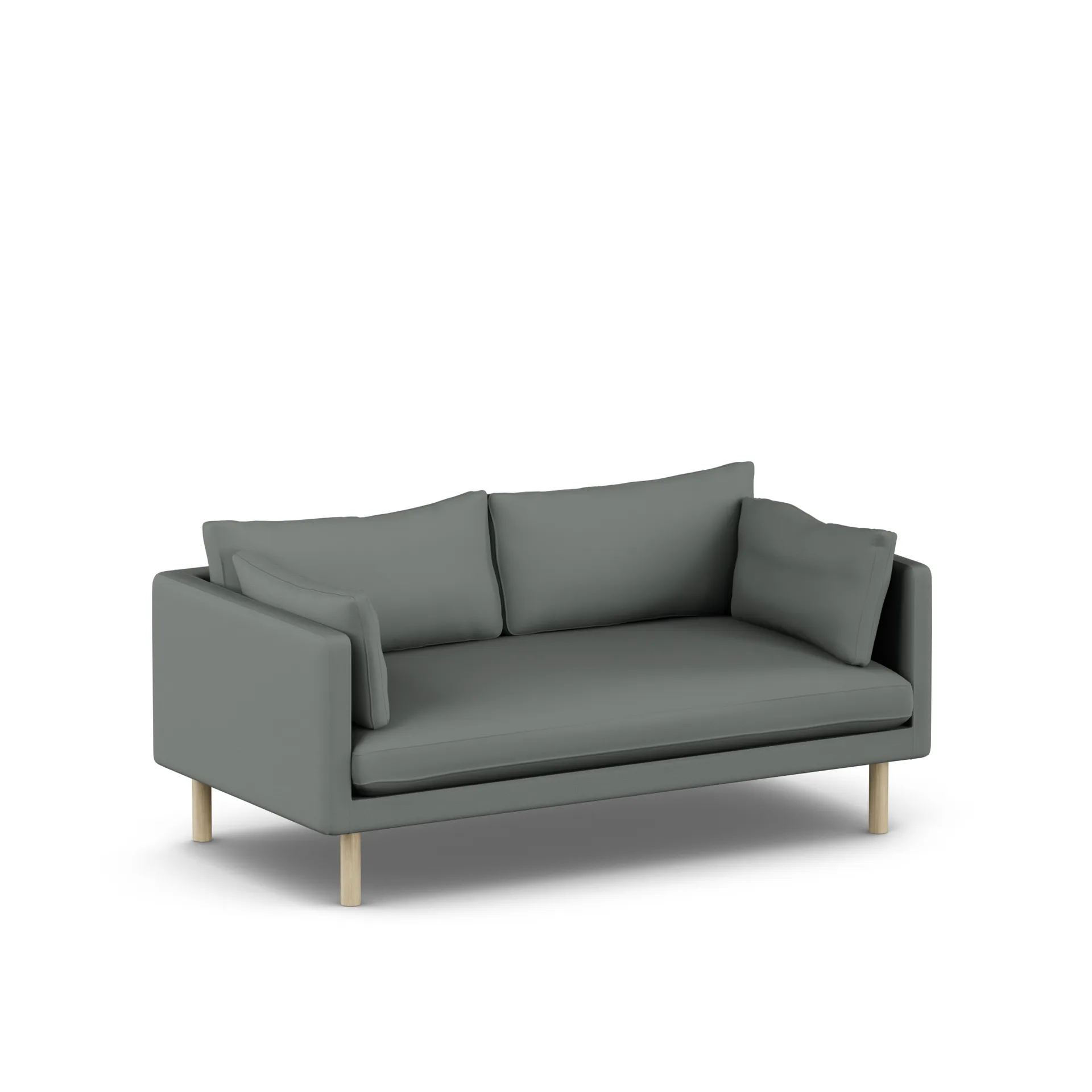 Linnevik sofa, Caleido Grey 1240-hvidolieret eg, 2-pers. 1898