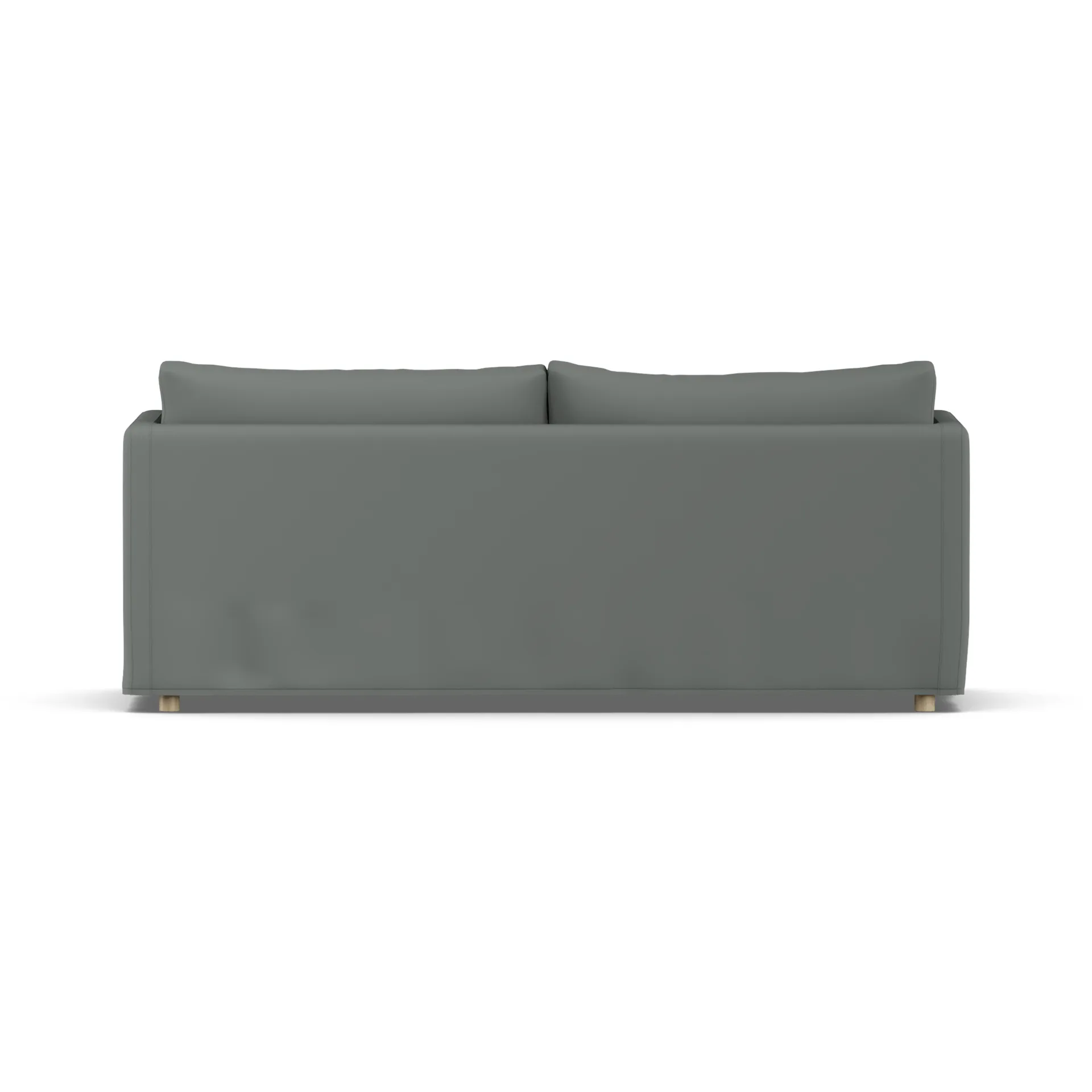 Linnevik sofa, Caleido Grey 1240-hvidolieret eg, 3-pers., med skørt 1898