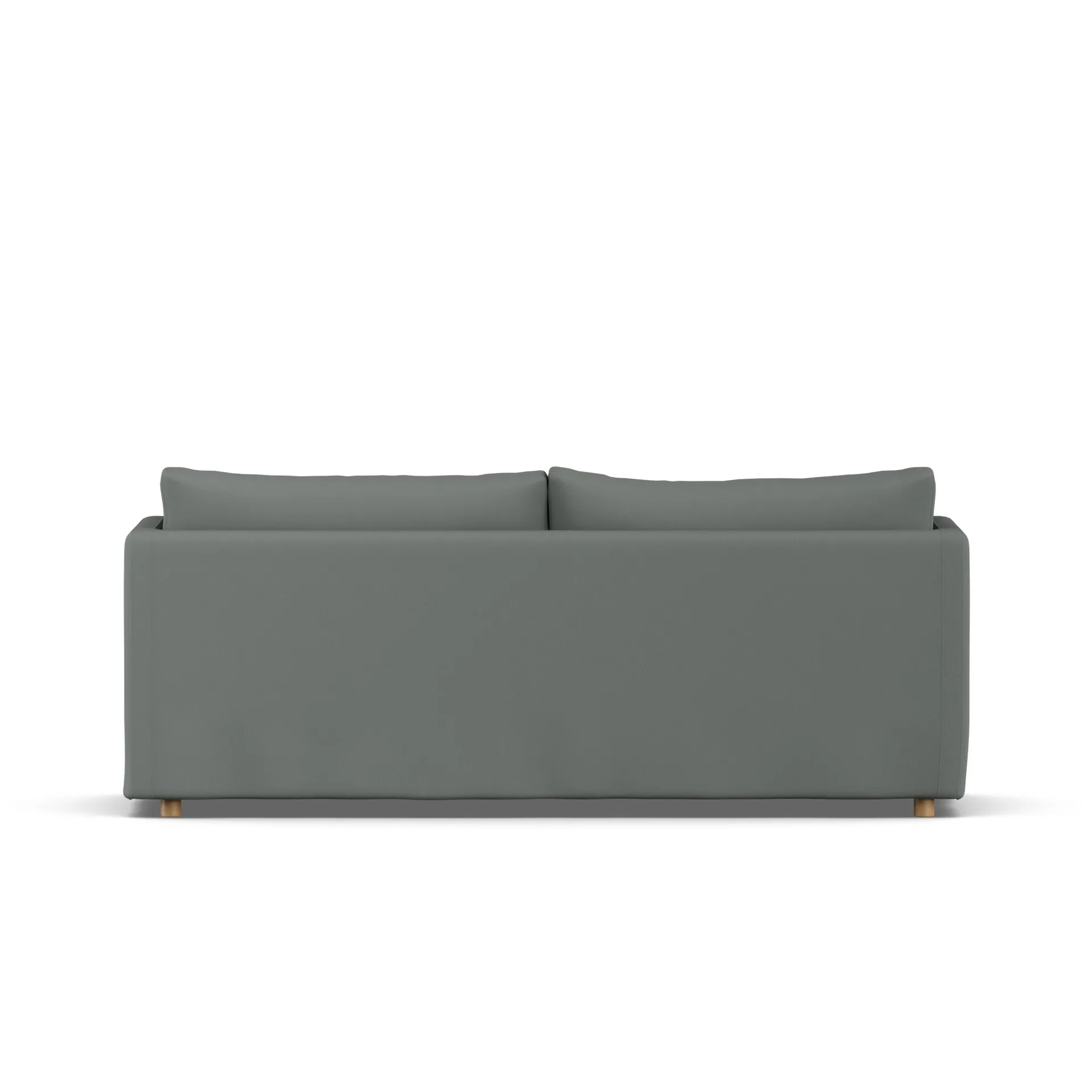 Linnevik sofa, Caleido Grey 1240-hvidolieret eg, 3-pers., med skørt 1898