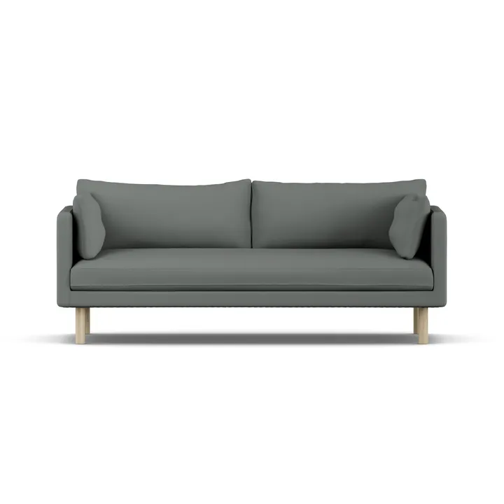 Linnevik sofa - Caleido Grey 1240-hvidolieret eg, 3-pers. - 1898