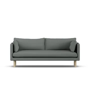 Linnevik sofa - Caleido Grey 1240-hvidolieret eg, 3-pers. - 1898