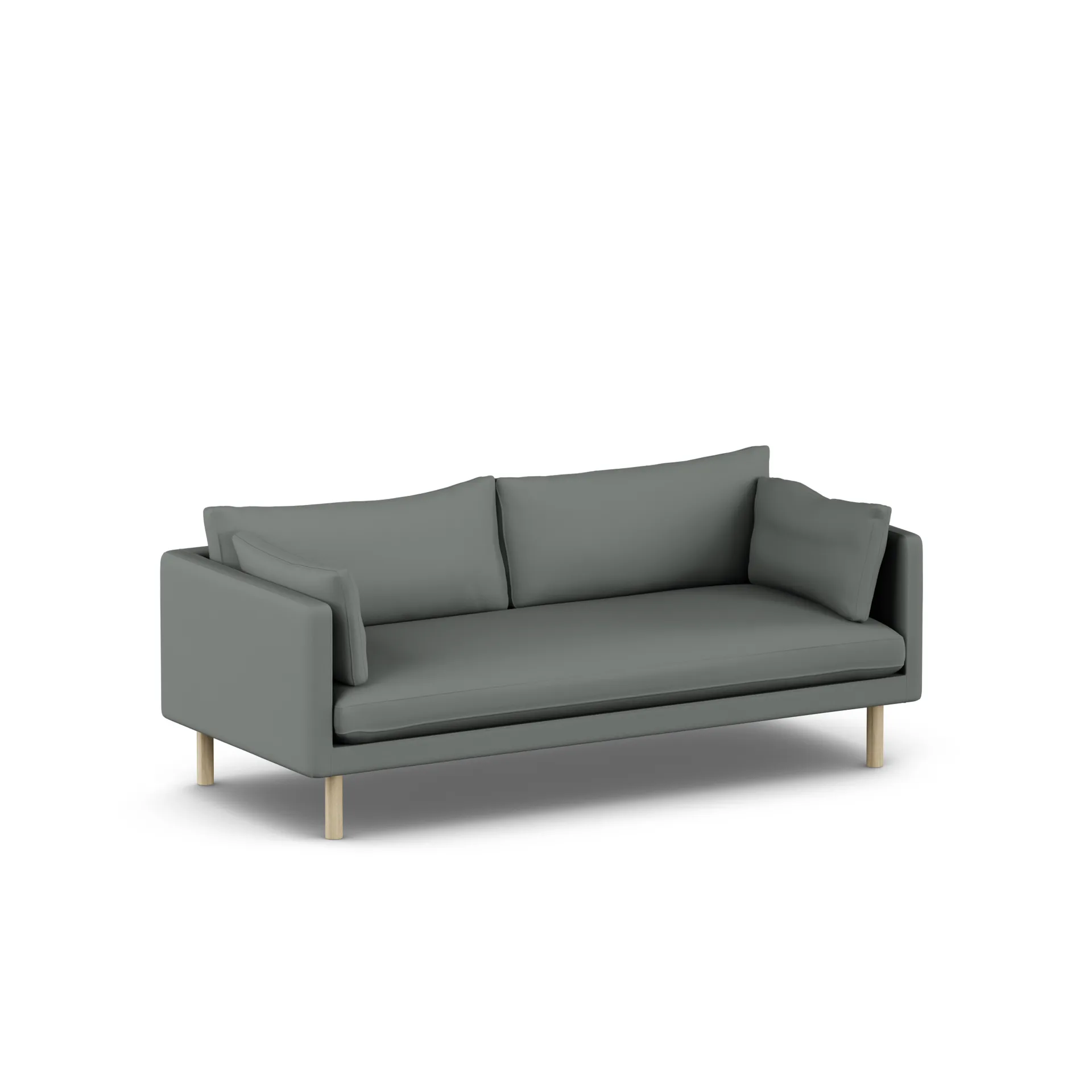 Linnevik sofa, Caleido Grey 1240-hvidolieret eg, 3-pers. 1898