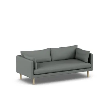Linnevik sofa - Caleido Grey 1240-hvidolieret eg, 3-pers. - 1898