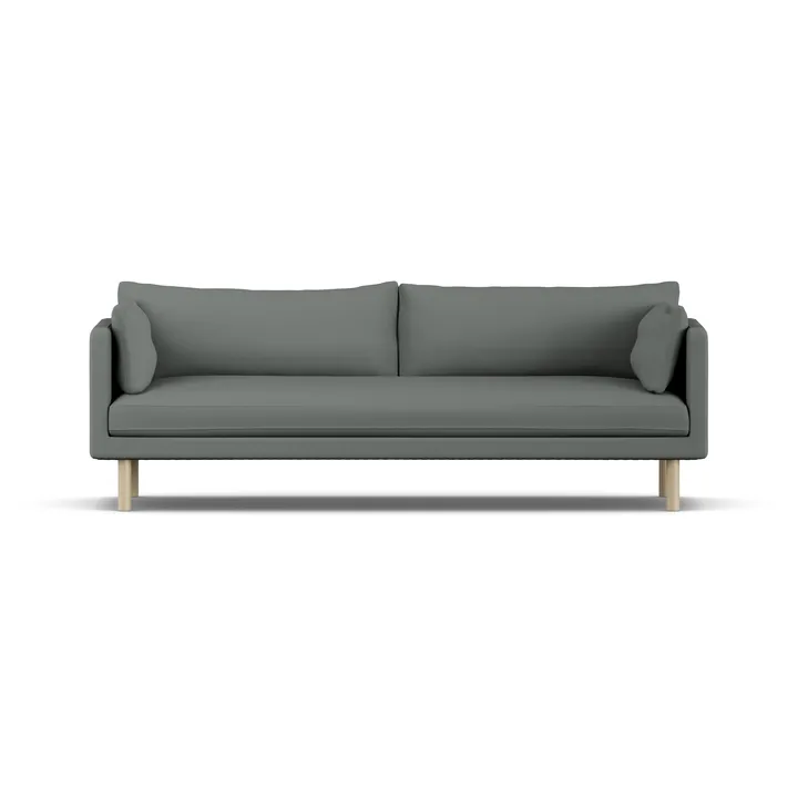 Linnevik sofa - Caleido Grey 1240-hvidolieret eg, 4-pers. - 1898